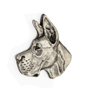 Dog niemiecki I pin posrebrzony Art-Dog